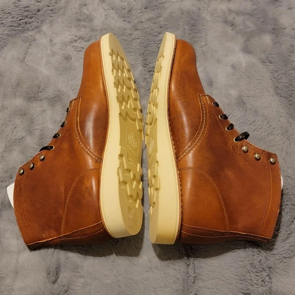 Wolverine 1000 Mile Boots Mens 13 Brown Buffalo Trace Chukka Made USA Lace Up